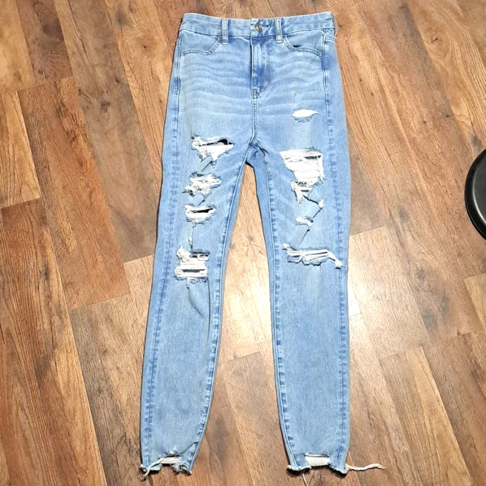 American Eagle curvy highest rise jegging size 4 short
